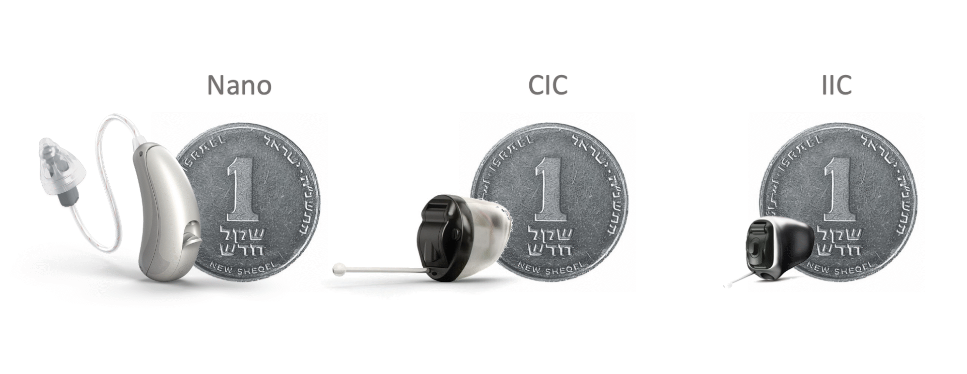 מכשיר שמיעה קטן יותר משקל אחד