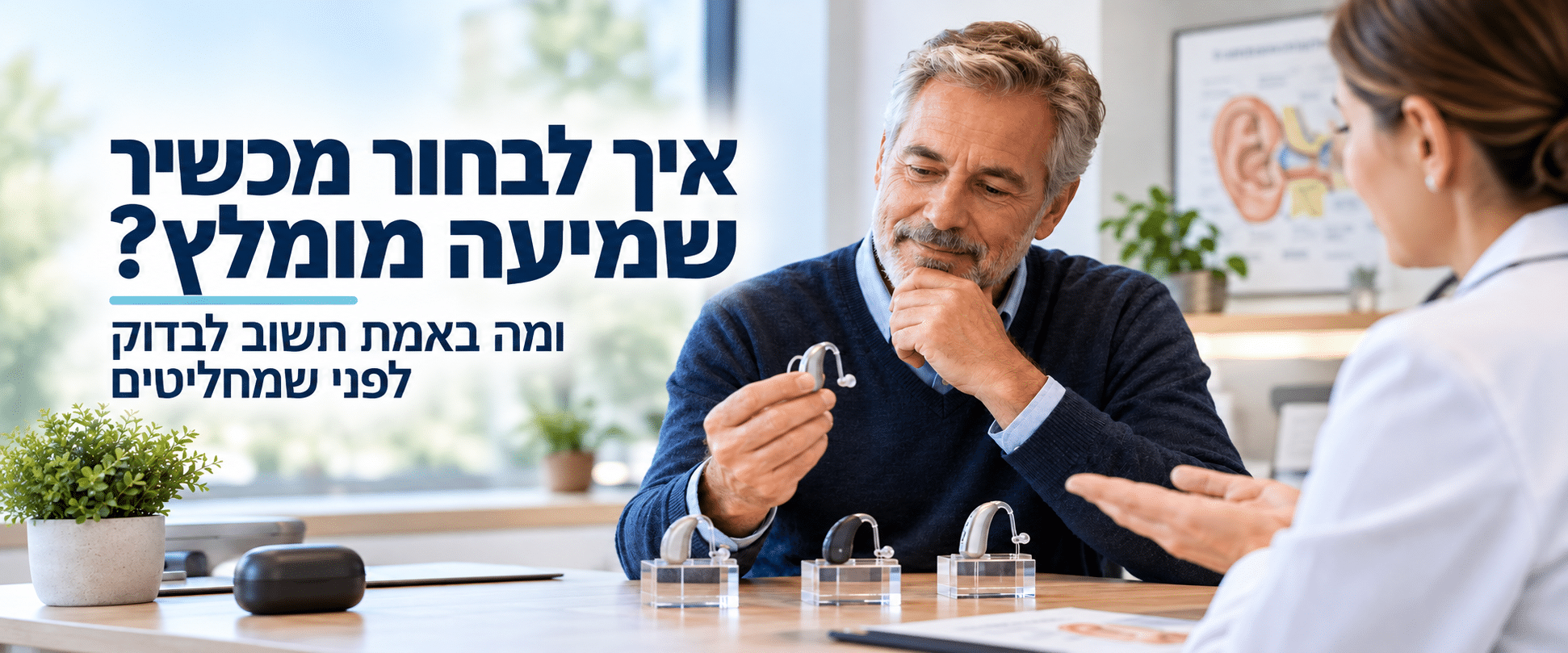 איך לבחור מכשיר שמיעה מומלץ
